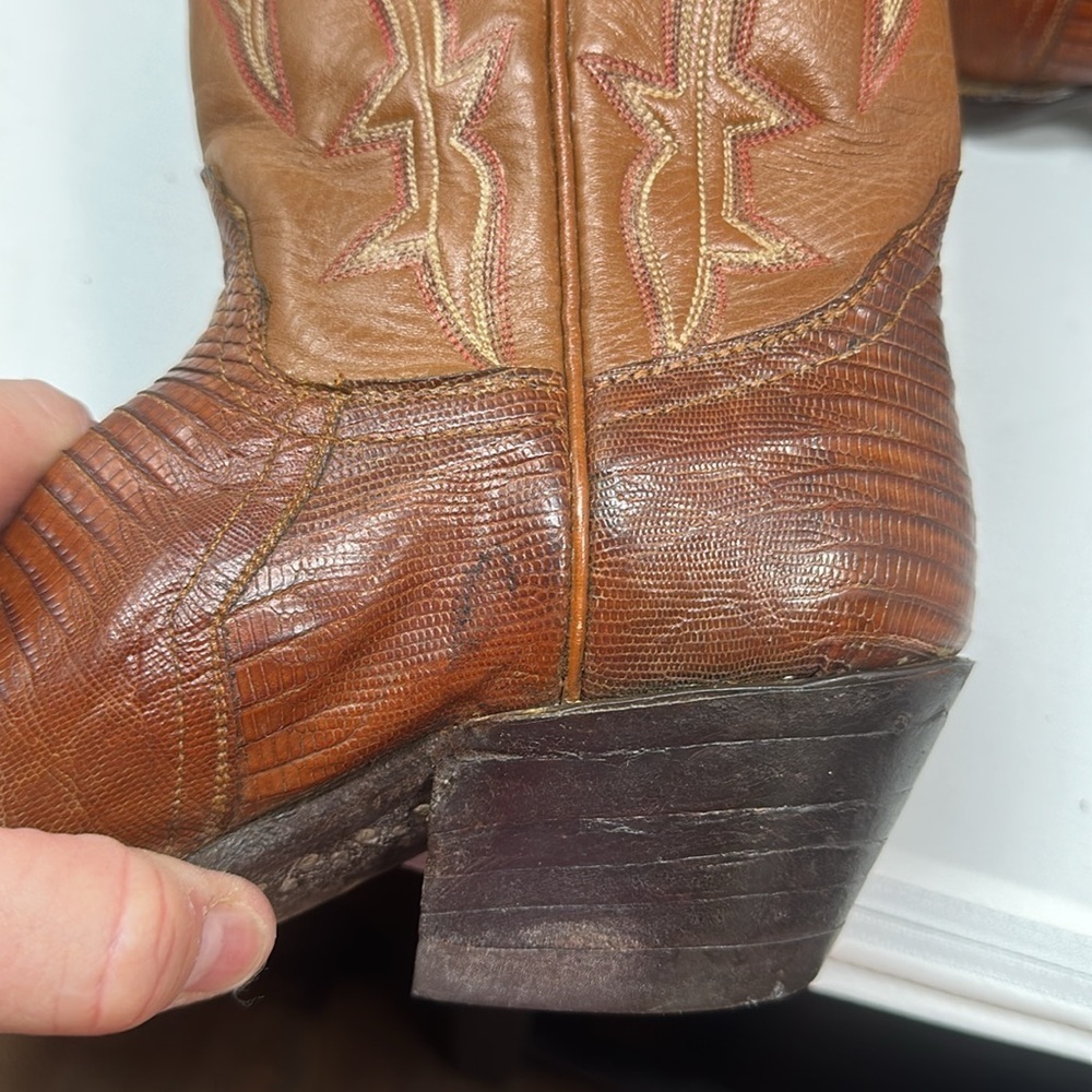 Lizard skin cowboy boots size 4 1/2 B - Picture 9 of 9
